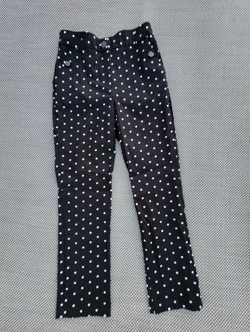 NEW YORK & COMPANY PULL-ON POLKA DOT PANTS SZ XS